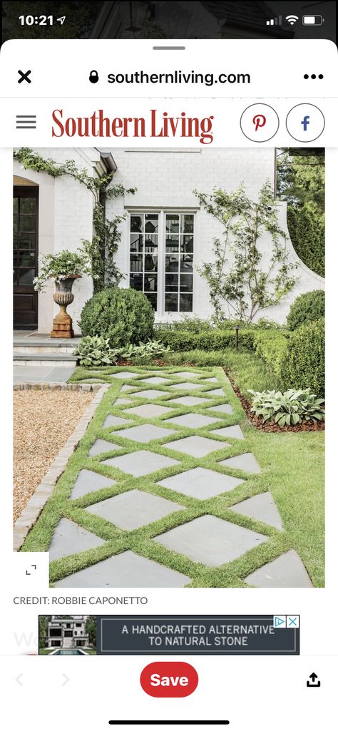 Zoysia Grass, Paver Designs, Stone Walkway, Have Inspiration, Country Landscaping, Home Landscaping, Garden Pathway, Decor Minimalist, Outdoor Landscaping