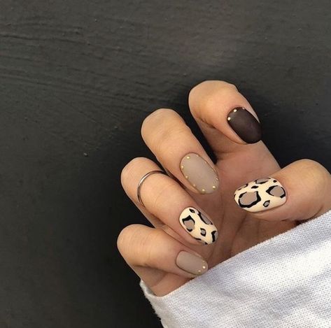 muted neutral leopard print nail design | Leopard nails ... #nailart #nailideas #gelnails Tan Nails Design, Tan Nails, Leopard Print Nails, Nail Candy, Leopard Nails, Trendy Nail Design, Nail Polishes, Perfect Nails, Nails Design