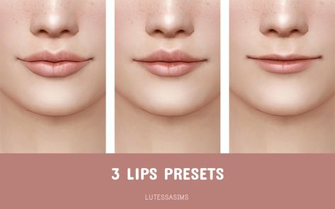 Lips presets for The sims 4 Head Presets Sims 4, Sims 4 Head Presets, Sims4 Preset, Lip Presets, Mods Sims 4, Female Lips, Die Sims 4, The Sims 4 Skin, Sims Clothes