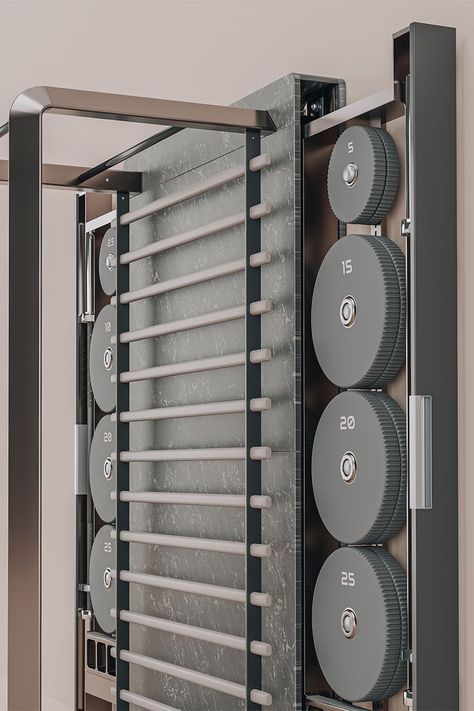 Efficient Furniture, Gym Rack, Luxury Gym, Home Gym Decor, Home Gyms, Workout At Work, Home Gym Design, Gym Decor, Power Rack