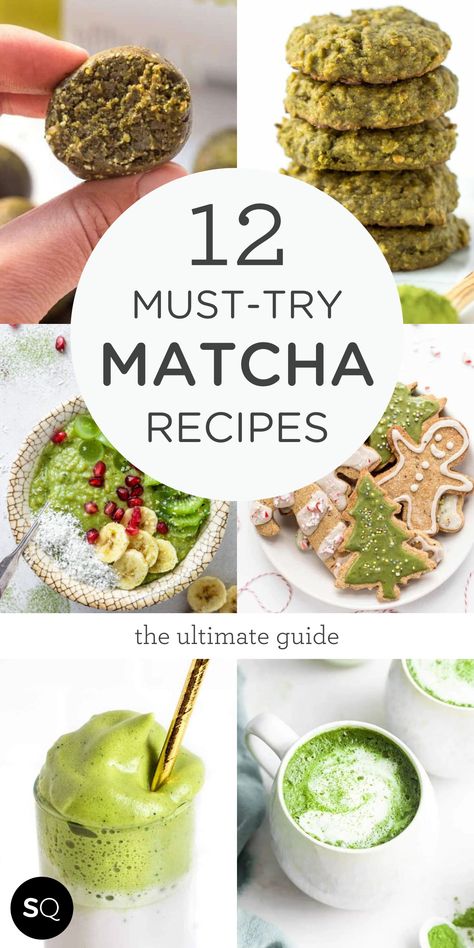 From creamy matcha lattes to nutrient-packed breakfast cookies, these are our very favorite matcha recipes! Maybe you’ve been wanting to give matcha a try, but you’re not quite sure where to start. Well, friend, this post is for you. Consider this Matcha 101: your ultimate guide to all things matcha, plus 12 delicious matcha recipes to get you started. The Best Matcha Recipes | Matcha Recipes Roundup | Simply Quinoa Ryze Mushroom Matcha Recipes, Retreat Food, Creamy Matcha, Easy Detox Drinks, Vegan Sugar Cookies, Matcha Recipes, Matcha Latte Recipe, Packed Breakfast, Vegan Pumpkin Spice