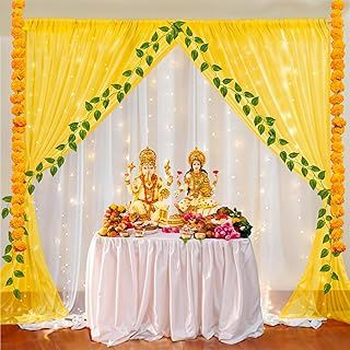 Decoration Haldi, Puja Decoration, Haldi Decoration, Ganesh Chaturthi Decoration, Easy Rangoli Designs Videos, Ganpati Decoration At Home, Janmashtami Decoration, Flower Garland Wedding, Diwali Decoration Items