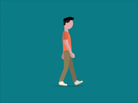 Singing Animation Gif, Walk Gif Animation, Action Verbs For Kids, Walking Cycle, Walking Gif, Walking Cartoon, Walking Animation, Ui Design Ideas, 2d Character Animation