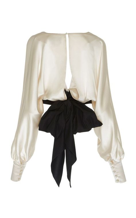 Ruffle Blouse Designs, South African Women, Tabitha Simmons, Johanna Ortiz, Satin Top, Satin Silk, African Women, South African, Moda Operandi