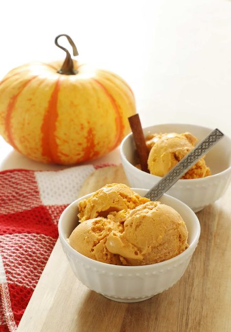 Ninja Creami Pumpkin Ice Cream Dairy Free Pumpkin Ice Cream, Paleo Pumpkin Ice Cream, Vegan Pumpkin Ice Cream, Ice Cream Peach, Vegan Mango Ice Cream, Pumpkin Ice Cream Recipe, French Vanilla Ice Cream, Ninja Creami Ice Cream Recipes, Pumpkin Spice Ice Cream