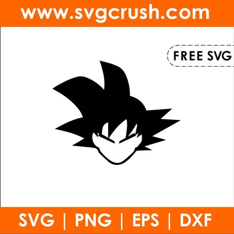 Anime Svg Free Files For Cricut, Demon Slayer Svg Free Files For Cricut, Free Anime Svg Files For Cricut, Goku Svg File Free, Free Pokemon Svg Files For Cricut, Anime Svg Free, Goku Decal, Dragon Ball Z Svg File Free, Goku Face