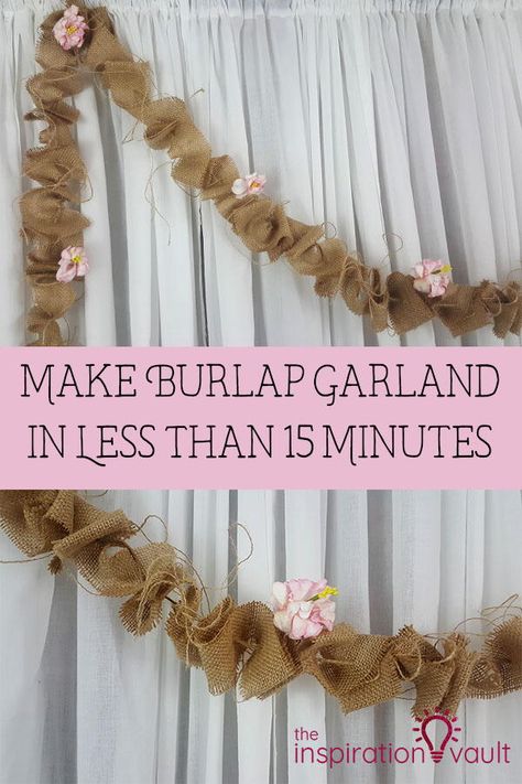 Christmas Whimsy, Burlap Ideas, Burlap Garland, Burlap Projects, Camo Wedding, Diy Burlap, Ribbon Garland, Fabric Garland, Burlap Crafts