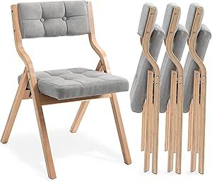 Folding Chair For Dining Table, Pretty Folding Chairs, Ikea Dining Chair, Padded Folding Chairs, Wooden Folding Chairs, Folding Dining Chairs, Stackable Dining Chairs, Foldable Chairs, Folding Chairs