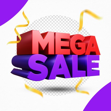 Mega sale 3d rendering design isolated Premium Psd Mega Sale Design, Mega Sale Poster, Freepik Design, 3d Rendering, Sale Design, Graphic Resources, Hair Bows, Hair, Quick Saves