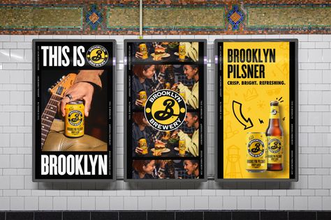 BROOKLYN BREWERY MASTERBRAND – Packaging Of The World Beverage Branding, Beer Packaging Design, Brooklyn Brewery, Brand Assets, Beer Packaging, I Love Ny, Pulp Art, Pilsner, Us Images