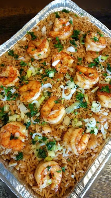 Cajun Shrimp Fried Rice, Fried Rice Dinner, Shrimp And Rice Recipes, Seafood Dish Recipes, Cajun Dishes, Rice Recipes For Dinner, Rice Dinner, Shrimp And Rice, Shrimp Fried Rice