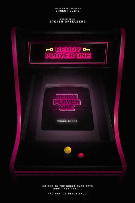 Ready Player One Movie, English Movie Poster, Outdoor Wood Projects, Adventure Movie, Ready Player One, Player One, Retro Arcade, Arcade Machine, Outdoor Wood