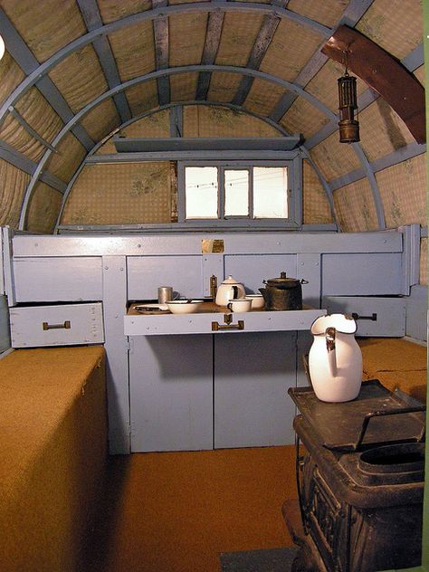 Sheep herders wagon  ***love the pot on the stove and the ceiling...yup Bowtop Wagon, Shepard Hut, Sheep Wagon, Diy Sheep, Sheep Herder, Tiny Mobile House, Shepherd Huts, Shepherds Hut, Camper Interior