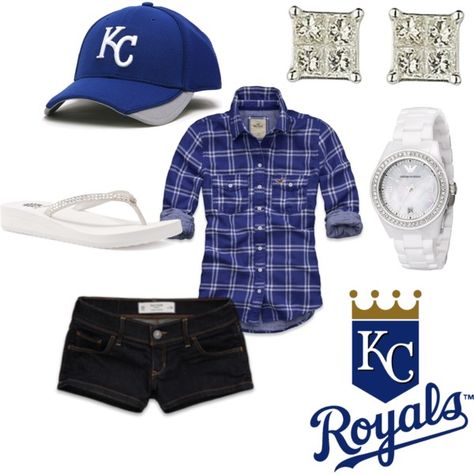 Royals!! Kc Royals Outfit Woman, Royals Outfit, Royals Fashion, White Keds, Royals Baseball, Sports Clothes, Royal Clothing, Ideal Wardrobe, Kc Royals