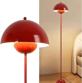 COSYLUX Modern Floor Lamp for Living Room, Industrial Tall Standing Lamp for Bedroom, Metal Shade Reflecting Light Reading Floor Lamp for Office, Nursery Room, Corner(Red) Lamp For Office, Tall Standing Lamp, Reading Floor Lamp, Living Room Industrial, Floor Lamp For Living Room, Indian Hills, Modern Floor Lamp, Office Nursery, Reflecting Light