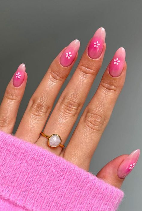 spring nails colors, spring nails ideas, classy spring nail designs, spring nails short, spring nails Acrylic, spring nail designs for short nails, spring nails 2023, cute spring nails 2023, pastel nails, floral nails Aura Nails With Flowers, Spring Nails 2023 Pastel, Nails With Little Flowers, Pink Aura Nails, Kylie Nails, Aura Nails, Cute Spring Nails, Exotic Nails, Pink Aura