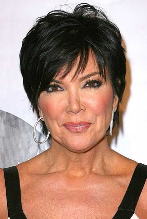 Kris Jenner Haircut, Kris Jenner Hair, Jenner Hair, Hairstyles For Thick Hair, Short Black Hair, Classy Hairstyles, Medium Short Hair, Short Hairstyles For Thick Hair, Mom Hairstyles