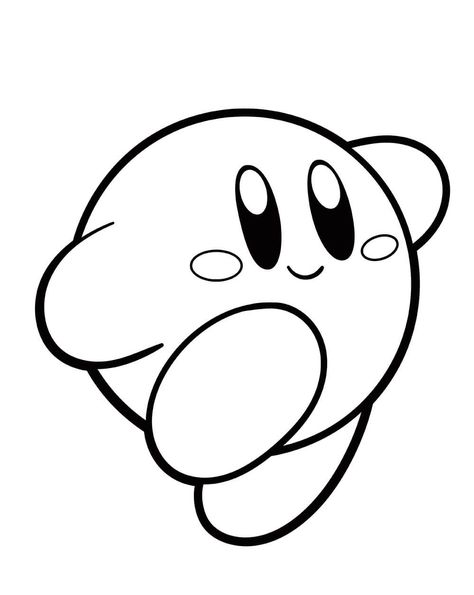 Kirby Pokemon, Super Mario Hat, Smile And Wave, Kirby Art, Punch Needle Patterns, Pokemon Coloring Pages, Pokemon Coloring, Nintendo Art, Easy Coloring Pages