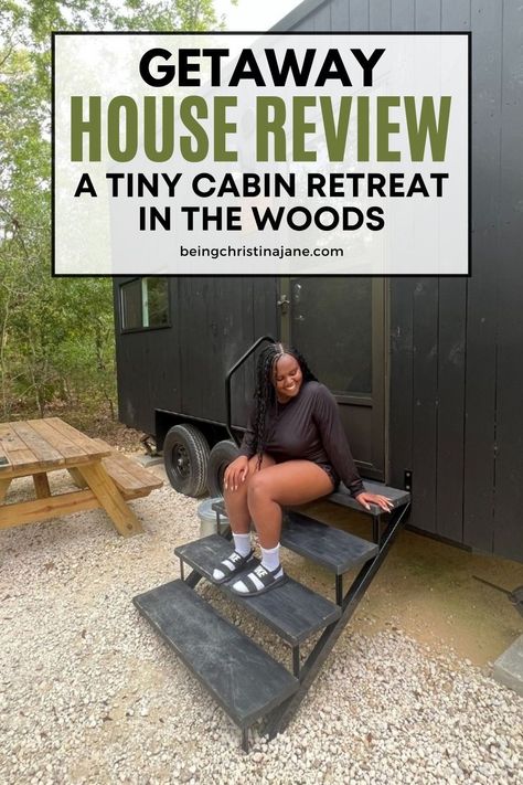 Getaway House is a brand in the U.S. that offers minimalistic tiny cabins in nature as a retreat or getaway for city dwellers. In this blog post, I will review my time in the Getaway House I stayed at in Florida so you know if it’s worth your hard-earned coins and the travel time! Getaway Cabins Woods, Getaway House, Cabins In Washington State, Romantic Airbnb United States, Upstate New York Cabin, Couples Getaway Ideas U.s. States, Usa Bucket List, Tiny Cabins, Tiny Cabin