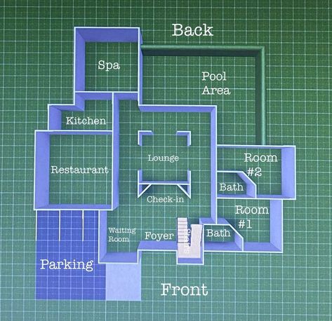 Bloxburg House Layouts With Pool, Hotel Floor Plan Bloxburg, Bloxburg Modern Hotel Layout, Bloxburg Hotels Layout, Bloxburg Hotel Ideas 2 Floor Layout, Hotel Layout Plan Floors, Bloxburg Hotel Layout Cheap, Bloxburg Hotel Room Layout, Hotel Roblox Bloxburg