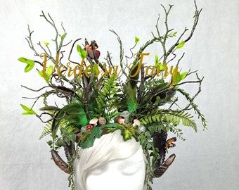 Elf Headdress, Fairy Headband, Fairy Headpiece, Fairy Cosplay, Constellation Art, Festival Headband, Vintage Headpiece, Halloween Fairy, Mermaid Crown