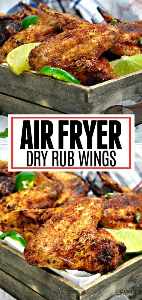 Dry Run For Chicken Wings, Best Wing Dry Rub, Chicken Wing Seasoning Air Fryer, Dry Rub For Chicken Wings Air Fryer, Cajun Dry Rub Chicken Wings Air Fryer, Chicken Drumettes Air Fryer, Best Chicken Wing Seasoning, Air Fryer Appetizers Recipes, Best Air Fried Chicken Wings