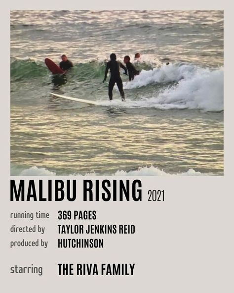 Malibu Rising by Taylor Jenkins Reid Aesthetic Movie Poster Malibu Rising Taylor Jenkins Reid Aesthetic, Surf Movie Poster, Malibu Rising Aesthetic Wallpaper, Malibu Rising Book Aesthetic, Malibu Rising Fan Art, Beach Movie Poster, Mick Riva, Malibu Rising Aesthetic, Malibu Renasce