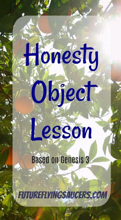 Honesty Lesson, School Experiments, Christian Object Lesson, Youth Group Lessons, Sunday School Object Lessons, Children Bible, Youth Lessons, Kids Church Lessons, Children Ministry