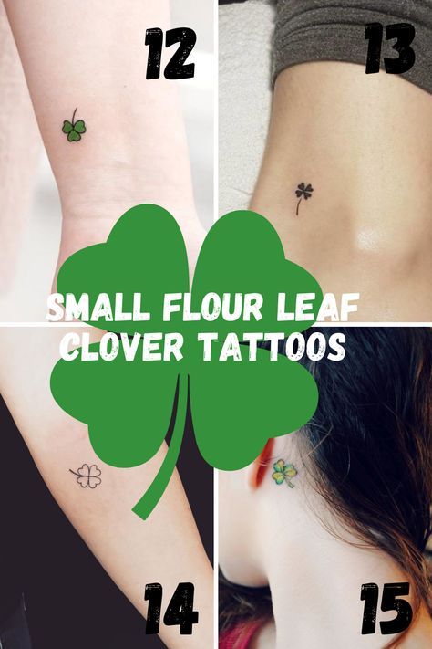 Luckiest Four Leaf Clover Tattoos - Tattoo Glee Shamrock Tattoo Small Irish, Small Shamrock Tattoo Irish Simple, Small Four Leaf Clover Tattoo, Small Shamrock Tattoo, Tattoo For Black Women, Celtic Clover Tattoos, Small Irish Tattoos, Irish Shamrock Tattoo, Four Leaf Clover Tattoos