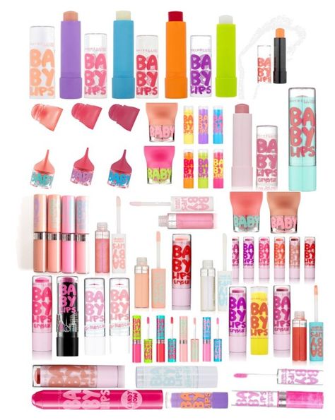 Baby Lips Maybelline, Makeup Kit For Kids, Lip Balm Collection, Eos Lip Balm, Lip Gloss Collection, Baby Lips, Flavored Lip Balm, Lip Smackers, Beauty Kit