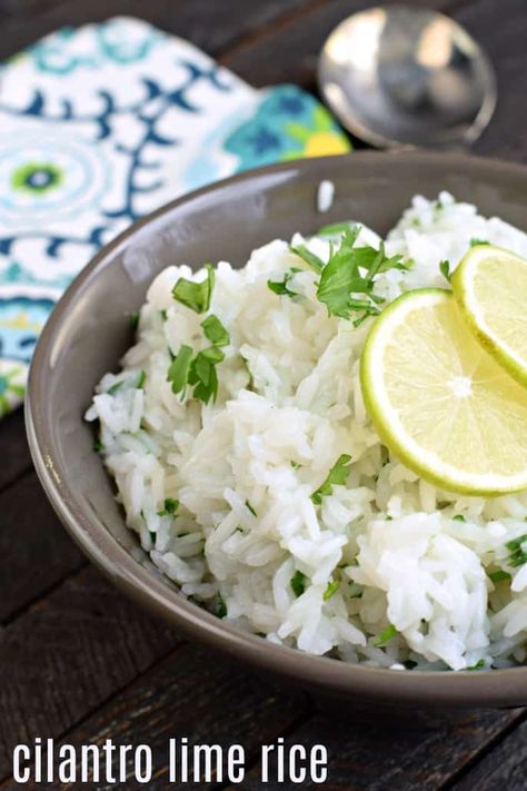 The BEST Copycat Chipotle Cilantro Lime Rice Recipe Chipotle Copycat Recipes Rice, Chipotle Cilantro Lime Rice, Chipotle Copycat Recipes, Kfc Coleslaw Recipe, Chipotle Copycat, Cilantro Lime Rice Recipe, Lime Rice Recipes, Copycat Chipotle, Recipes Rice