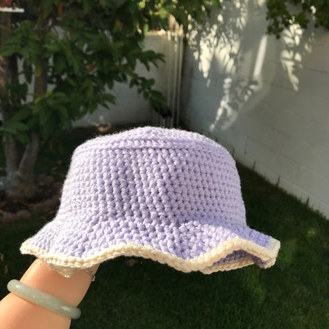 find this on my depop @/bwuuu Gorros Tejidos A Crochet Aesthetic, Bucket Hat Tejido, Crochet Bucket Hat Aesthetic, Pilusos A Crochet, Croche Aesthetic, Aesthetic Crochet Ideas, Crochet Baby Cap, Bucket Hat Pattern, Crochet Cushion Cover