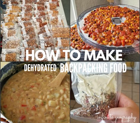 How to Make Dehydrated Backpacking Food – Infinite Geography #dehydratedmealrecipes Food Dehydration, Trail Food, Food Dinners, Hiking Food, Easy Camping Meals, Backpacking Food, Ideas Food, Dehydrated Food, Survival Food