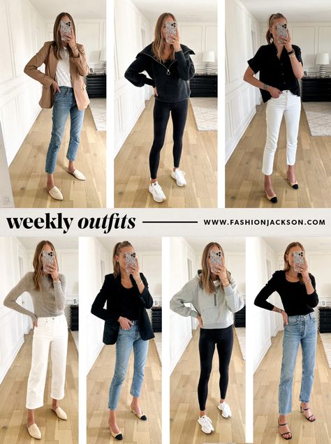 September Business Casual Outfits, Lululemon Capsule Wardrobe, Business Casual Jumpsuit, Travel Outfits Fall, Sweatshirts Graphic, September Instagram, August Fashion, Gear Outfit, Business Travel Outfits