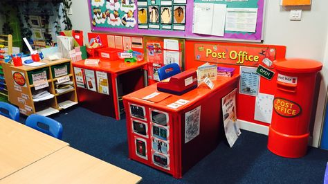 Post office role play Post Office Role Play, Eyfs Reception, Jolly Christmas Postman, Post Office Play, Katie Morag, Role Play Ideas, Classroom Areas, Playgroup Ideas, Play Preschool