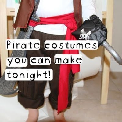 Simple Pirate Costumes! - Small Things Are Big Things                                                                                                                                                                                 More Easy Diy Pirate Costume, Diy Pirate Costume, Diy Pirate Costume For Kids, Boys Pirate Costume, Homemade Pirate Costumes, Pirate Costume Kids, Pirate Girl Costume, Vest Tutorial, Felt Vest