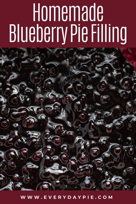 Blueberry Pancake Topping, Homemade Blueberry Pie Filling, Frozen Blueberry Pie, Blueberry Pie Filling Recipes, Cream Cheese Pie Crust, Berry Pie Filling, Blueberry Pie Bars, Easy Blueberry Pie, Homemade Blueberry Pie