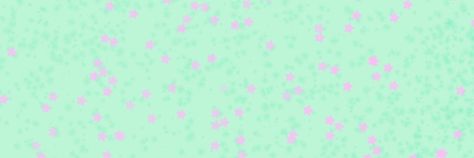 1080 x 360 light mint header with slightly darker mint sparkles and larger fuschia stars in a random pattern Mint Header, Star Header, Mint, Wallpapers