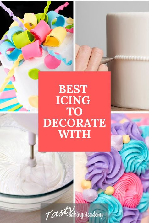 Best icing to decorate with Cake Piping Icing Recipe, Best Icing For Cupcake Decorating, Best Icing To Decorate Cupcakes, Easy Icing For Cake Decorating, Decorator Icing Cake, Best Piping Icing Recipe, Icing For Decorating Cupcakes, Frosting For Writing On Cakes, Wilton Cake Decorating Icing Recipe