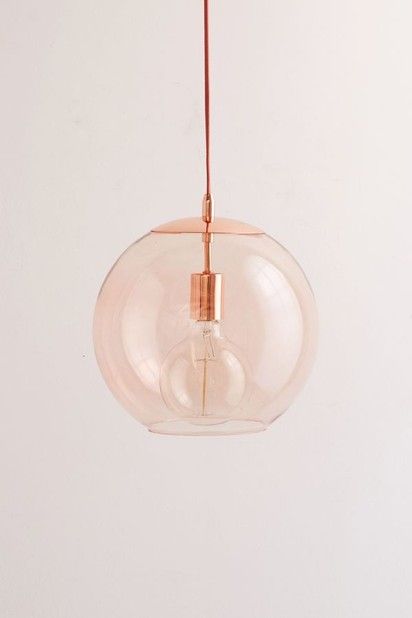 My Picks from the Big Urban Outfitters Home Sale - Paper and Stitch Pink Pendant Light, Globe Pendant Lighting, Lighting Restaurant, Glass Ball Pendant Lighting, Urban Outfitters Home, Glass Globe Pendant Light, Pink Pendant, Ball Pendant Lighting, Deco Rose