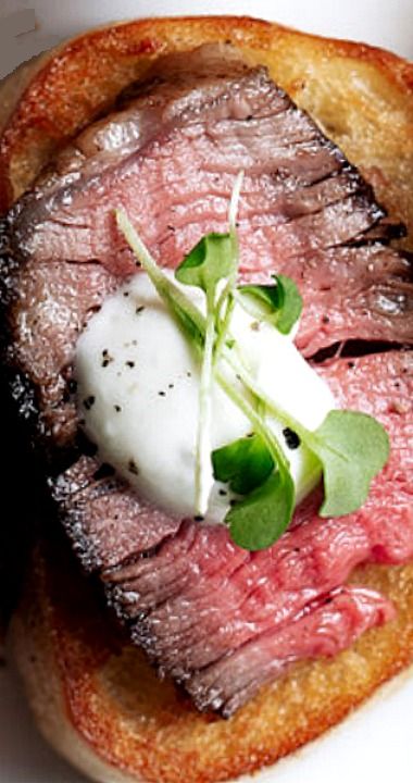 Steak & Boursin Cheese Crostini Boursin Steak Bites, Boursin Steak, Boursin Crostini, Steak With Boursin Cheese, Boursin Cheese Recipes Steak, Steak On Crostini, Steak Crostini Appetizers, Steak And Boursin Cheese Crostini, Steak And Blue Cheese Crostini