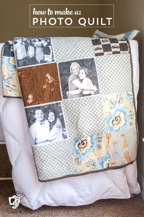 Interior Videos, Polka Dot Chair, Photo Quilts, T Shirt Quilts, How To Quilt, Craft Home Decor, Memory Quilts, Astuces Diy, Beginner Quilt Patterns