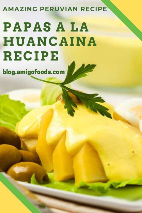 Papa Ala Huancaina Recipe, Peruvian Potatoes With Sauce, Peruvian Dishes Recipes, Peruvian Thanksgiving, Peruvian Side Dishes, Peruvian Recipes Authentic, Papa A La Huancaina Recipe, Huancaina Sauce Recipe, Peruvian Breakfast