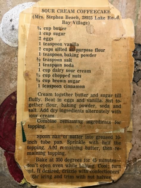 My grandmothers coffee cake recipe, a staple on Christmas mornings (and any other time!) see… in 2021 | Coffee cake recipes, Vintage christmas recipes, Fall dessert recipes Vintage Cake Recipes Grandmothers, Vintage Coffee Cake Recipes, Heartland Cooking Recipes, Old Newspaper Recipes, Old Time Recipes Grandmothers, Old Recipes Vintage Grandmothers, Old Christmas Recipes, Old Recipes Vintage, Old Time Recipes