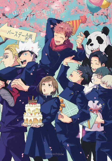 Yuji Itadori Birthday, Jujutsu Kaisen Happy Birthday, Jjk Birthday Cards, Itadori Birthday, Yuji Birthday, Jujutsu Kaisen Birthday, Bijoya Dashami Images, Jjk Trio, Jjk Gojo