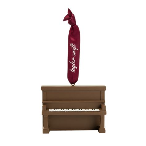 Piano Ornament, Taylor Swift Holiday Collection, Taylor Swift Ornament, Taylor Swift Piano, Taylor Swift Holiday, Brown Piano, Taylor Swift Store, Ideas Para Decorar Mi Cuarto, Acoustic Piano