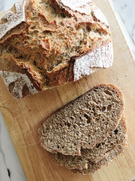 Whole Grain Spelt No Knead Bread Whole Grain No Knead Bread, No Knead Spelt Bread Recipe, Spelt Flour Bread, Whole Grain Bread Recipe, Spelt Bread Recipe, Heart Bread, Spelt Recipes, Bread Crackers, Savoury Bakes