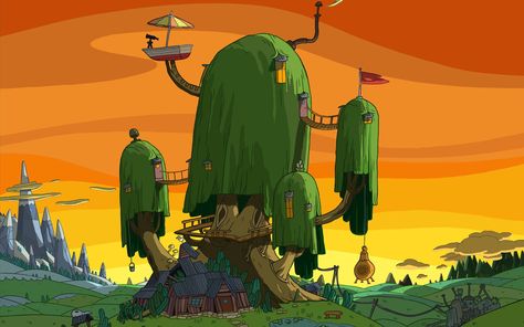 Adventure Time HD, adventure time finn's house #cartoon/comic #adventure #time #1080P #wallpaper #hdwallpaper #desktop Tree House Wallpaper, Adventure Time Background, Adventure Time Quotes, Adventure Time Drawings, Jake Adventure Time, Adventure Time Princesses, Land Of Ooo, 2560x1440 Wallpaper, Adventure Time Characters