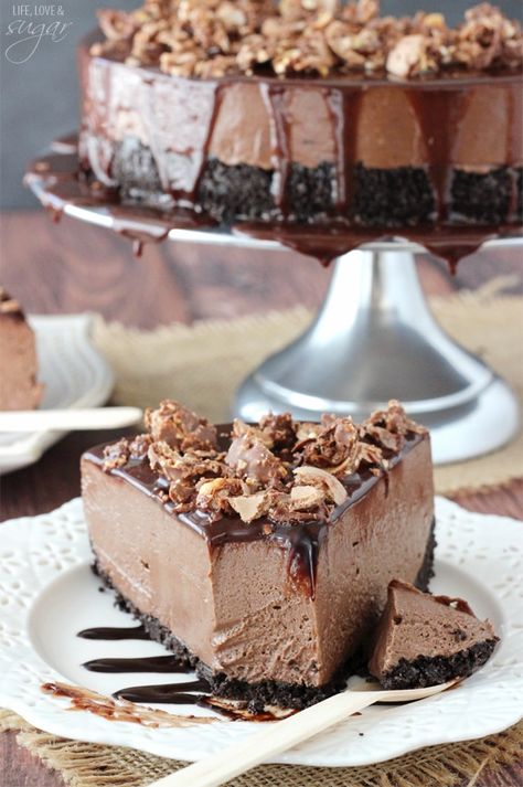 Nutella Cheesecake Recipes, Nutella Ganache, No Bake Nutella Cheesecake, Nutella Desserts, Nutella Cheesecake, Best Cheesecake, Chocolate Pie, Nutella Recipes, Easy No Bake Desserts