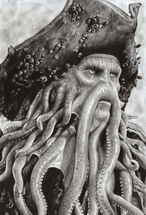 Kaptan Jack Sparrow, Pirate Tattoo, Pirate Art, Caribbean Art, Davy Jones, Desenho Tattoo, Jack Sparrow, Pencil Art Drawings, Realistic Drawings